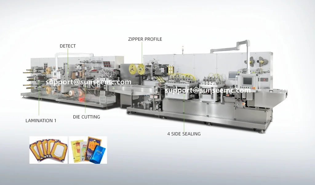 Zipper Pouch 4 Side Sealing Packing Machine